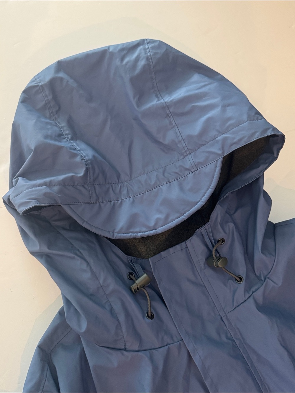 Lands’ End Men’s Hooded Rain Jacket Blue Medium-Lightweight Waterproof NWOT - Picture 12 of 15